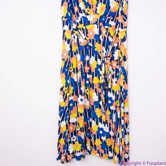 Modcloth Tie Back Floral Knit Midi‎ Dress, 2X - Picture 7 of 16